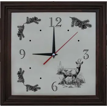 Hodiny Hodiny srnec 983 - tmavý rám