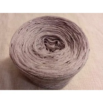 Příze Merino Smoke Lilac Lux 3-nitka 1000m s nopkovou nitkou (Merino klubko s nopky Smoke Lilac lux)