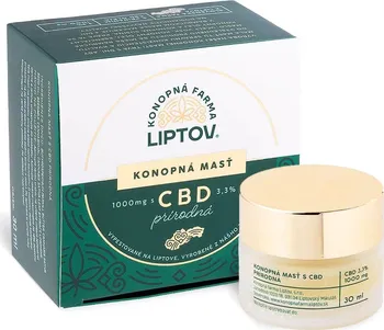 Bylinná léčivá mast Konopná farma Liptov Konopná mast CBD 1000 mg 30 ml