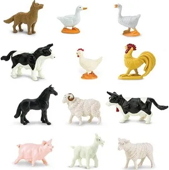 Figurka Safari Zvířátka z farmy sada 12ks 761204