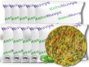 Keto dieta KetoNuvys Keto proteinová omeleta 10x 25 g bylinková
