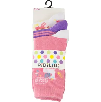 Pidilidi ponožky dívčí- 3pack, Pidilidi, PD0127, Holka Velikost: 31-34