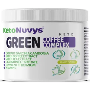 Keto dieta KetoNuvys Keto zelená káva komplex 400 g citrónová