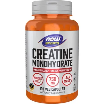 Now Foods Kreatin monohydrát 750 mg (120 Veg Kapsla)
