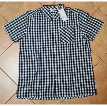 Pánská košile Lee Cooper Gingham košile pánská s krátkým rukávem Velikost: XL