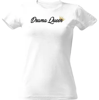 Dámské tričko Tričko s potiskem Drama Queen Crown na triku dámské