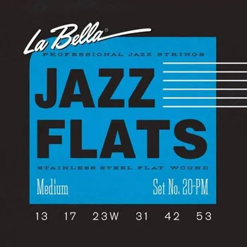 Struna pro kytaru a smyčcový nástroj LaBella Flat Wound Stainless L-20PM, Struny na elektrickou kytaru