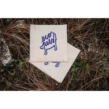 Papírový ubrousek Ecopets| Voskovaný ubrousek velké logo Velikost: S