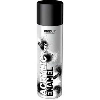 Barva ve spreji BIODUR Akrylový matný černý lak ve spreji 500ml/ 9005 M