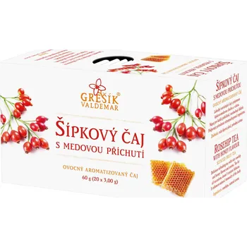 Čaj Grešík šípkový čaj s medovou příchutí (Bylinný čaj)