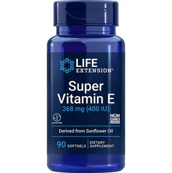 Zdraví Life Extension Vitamin E (biologicky dostupný) 268 mg - Super vitamin E (90 Měkká kapsla)