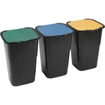 Koše na tříděný odpad, sada 3 ks