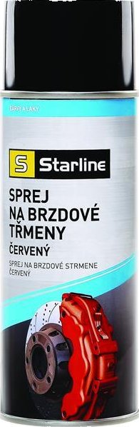 STARLINE Sprej na brzdové třmeny, 400ml - červený