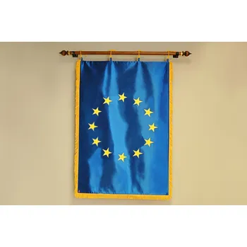 Vlajka Slavnostní saténová vlajka Evropské unie Alerion