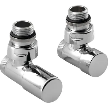 rozdělovač topení Sapho COMPACT připojovací sada ventilů ruční rohová, chrom CP5015S