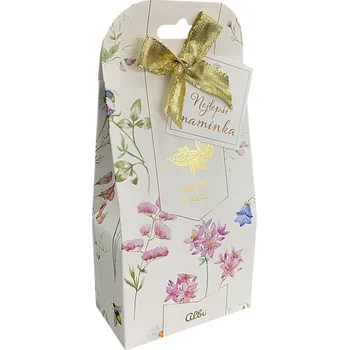 Dárkový potravinový koš Albi MANDLE VE SKOŘICI - NEJLEPŠÍ MAMINKA, 120 g U3R