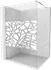 Mexen Kioto 800-090-101-01-85 stěna čirá/bílý vzor chrom