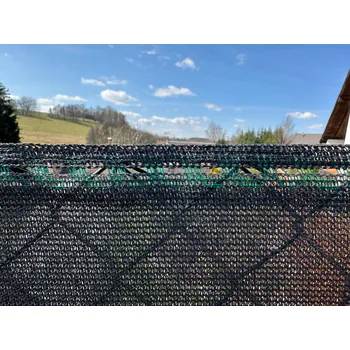 zahradní zástěna GTEX Stínící tkanina na plot – rašlový úplet 92 %, 150 g/m², 180 cm × 25 m, antracit