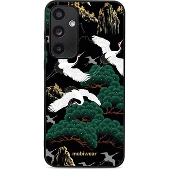Pouzdro na mobilní telefon Lesklý kryt Mobiwear Glossy - Samsung Galaxy A55 5G - G042G - Jeřábi (Prémiové lesklé pouzdro, obal, kryt Mobiwear Glossy na mobil Samsung Galaxy A55 5G - G042G - Jeřábi, materiál Plast + TPU silikon - krytí po všech stranách, neošoupatelný potisk, tenké)