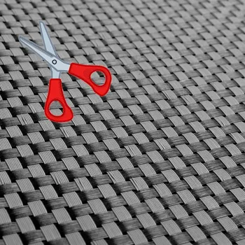Příslušenství pro plot Umělý ratan - černo-šedá, výška 1m (Ratanová rohož z technoratanu - metráž)