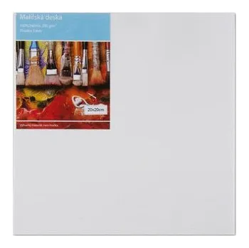 Výtvárné potřeby Malířská deska s plátnem 20 x 20 cm, 280 g/m²