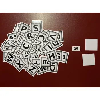 Karetní hra HandMade by VeJa Velké pexeso vel.XL č.20 - ČB Abeceda (64kousků)