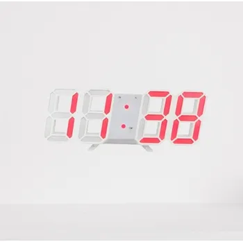 led svíčka LED digitální nástěnné hodiny-Červená