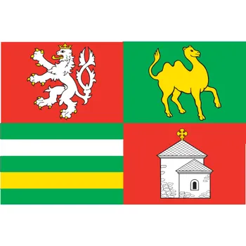 Vlajka Samolepka vlajky Plzeňského kraje Alerion