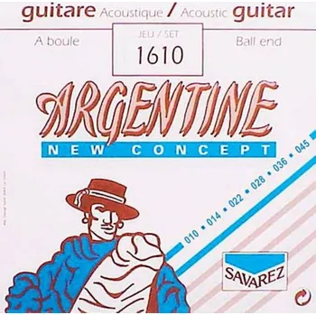 Struna pro kytaru a smyčcový nástroj Argentine 1610, Struny na akustickou kytaru
