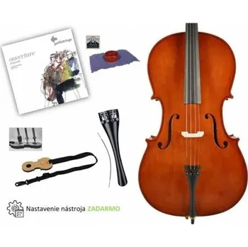 Violoncello Augustinus LC-1014-SET0 SET BEZ STAROSTÍ, Violoncellový komplet pro žáky ZUŠ od 6 do 7 let