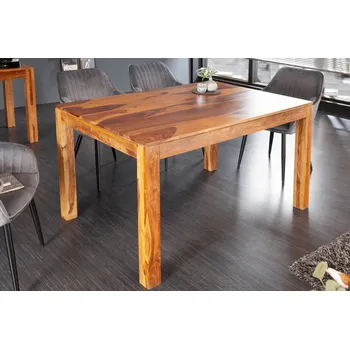 Jídelní stůl Estila Massive obdélníkový jídelní stůl hnědá