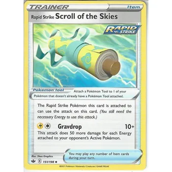 Sběratelská karetní hra Pokémon karta Rapid Strike Scroll of the Skies 151/198