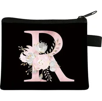 Peněženka Peněženka s květinovým potiskem ve tvaru písmen - R