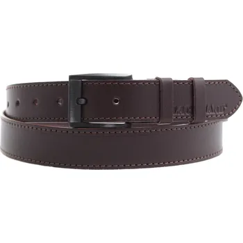 Opasek Kožený opasek Black Hand 126-78 hnědý se štepováním Velikost = obvod pasu (cm): 85 cm