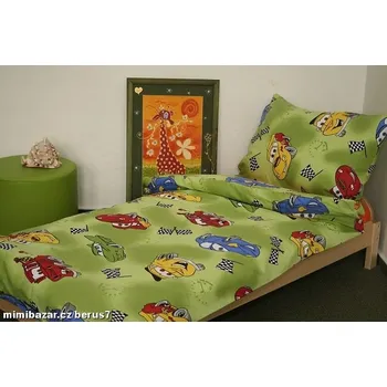 LÁTKA - LÁTKY - metráž dětská * CARS zelená