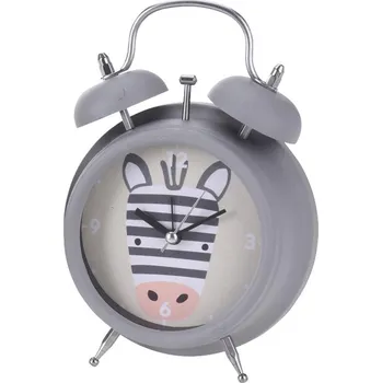 Budík Budík pro děti Zebra šedý