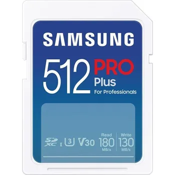 Paměťová karta Paměťová karta Samsung SDXC PRO+ 512GB UHS-I U3 (180R/130W)