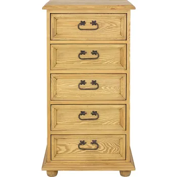 Komoda Drewmax KD717 dřevěná komoda masiv borovice rustikal (KD717 komoda SIMPLE)