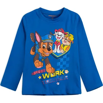 Chlapecké tričko PAW PATROL TOGETHER modré Velikost: 128