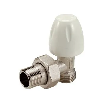 Ventil TIEMME rohový radiátorový ventil jednoregulační s napojením na Cu, Pex a Al-Pex trubky 1/2"