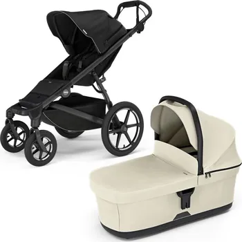 Kočárek THULE Urban Glide 4-wheel Black + korba Soft beige