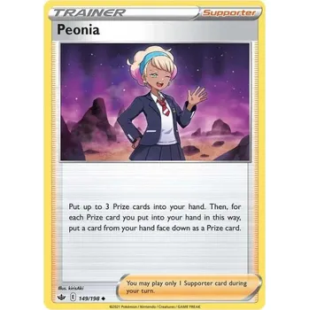 Karetní hra Pokémon karta Peonia 149/198