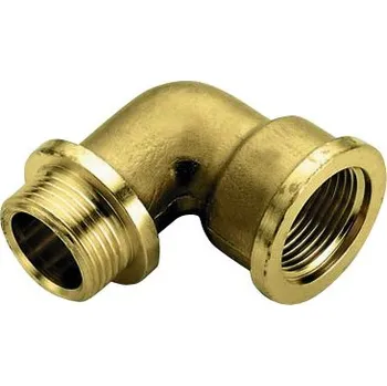 Fitinka TIEMME mosazné koleno ŠM 1/2" x 1/2" s lemem