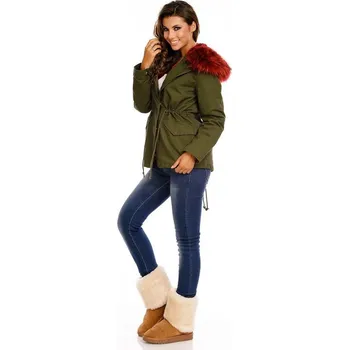 Dámská bunda Luxusní dámská bunda V682 2v1- Good looking khaki L