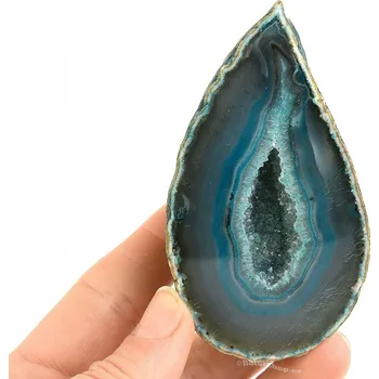 Přírodní kámen Achát barvený geoda s dutinou 181g