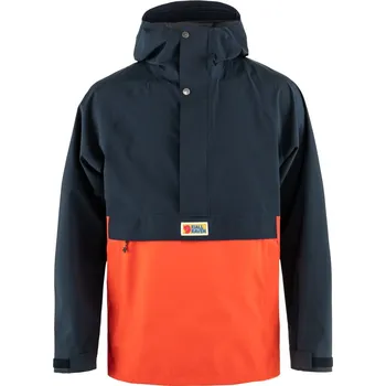 oudoor bunda pánská FJÄLLRÄVEN Vardag Hydratic Anorak M Dark Navy-Flame Orange - XL