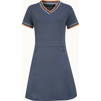 Dámské šaty CALLAWAY V-Neck Colorblock dámské šaty světle modré Velikost oblečení: XS + Dárková krabička týček