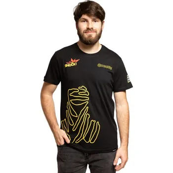 Pánské tričko Meatfly Big Shock Dakar černé