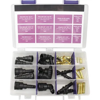 Nářadí pro automobil rychlospojky a vsuvky na opravu palivového vedení, sada 33 dílů - 100-08104