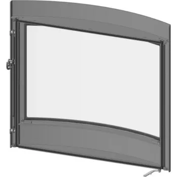 Krbová kamna Romotop Dveře topeniště Barva: Černá